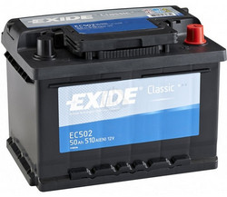�������������� ������� Exide 50 �/�, 510 � | ������� EC502  ������ ����  � �������