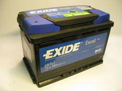 �������������� ������� Exide 74 �/�, 680 � | ������� EB741  ������ ����  � �������