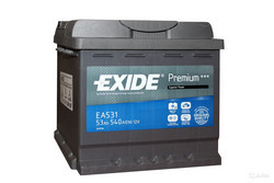 �������������� ������� Exide 53 �/�, 540 � | ������� EA531  ������ ����  � �������
