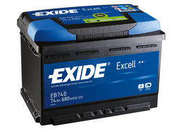�������������� ������� Exide 74 �/�, 680 � | ������� EB740  ������ ����  � �������