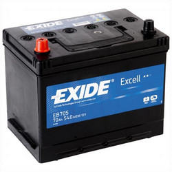 �������������� ������� Exide 70 �/�, 540 � | ������� EB705  ������ ����  � �������