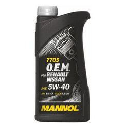 ������ �������� ����� Mannol O.E.M. for Renault Nissan 5W-40 ������������� 4036021101514 � �������