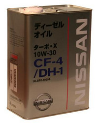 ������ �������� ����� Nissan Turbo X SAE 10W-30 CF-4 DH-1 (4�) ����������������� KLBF010304 � �������