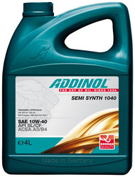 ������ �������� ����� Addinol Semi Synth 1040 10W-40, 4� ����������������� 4014766249968 � �������