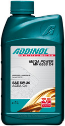 ������ �������� ����� Addinol Mega Power MV 0538 C4 5W-30, 1� ������������� 4014766073259 � �������