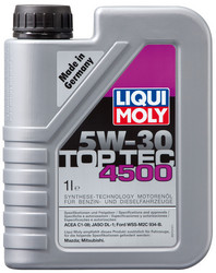 ������ �������� ����� Liqui moly Top Tec 4500 SAE 5W-30 Hc-������������� 3724 � �������