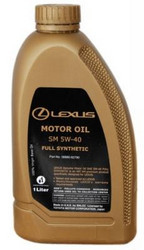 ������ �������� ����� Toyota LEXUS Motor Oil Full Synthetic SM SAE 5W-40 (1�) ������������� 0888082790 � �������
