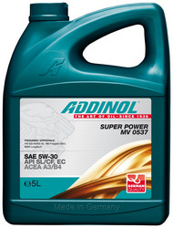 ������ �������� ����� Addinol Super Power MV 0537 5W-30, 5� ������������� 4014766240460 � �������