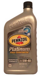 ������ �������� ����� Pennzoil Platinum European Formula 5W-40 ������������� 071611917902 � �������