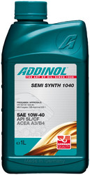 ������ �������� ����� Addinol Semi Synth 1040, 1� ����������������� 4014766072702 � �������