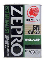 ������ �������� ����� Idemitsu Zepro ECO MEDALIST 0W-20  FIA88486L4L � �������