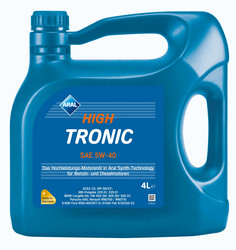 ������ �������� ����� Aral  High Tronic 5W-40, 4�. ������������� 20634 � �������