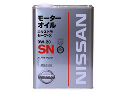 ������ �������� ����� Nissan SN Extra Save X SAE 0W-20 (4�)  KLAN800204 � �������